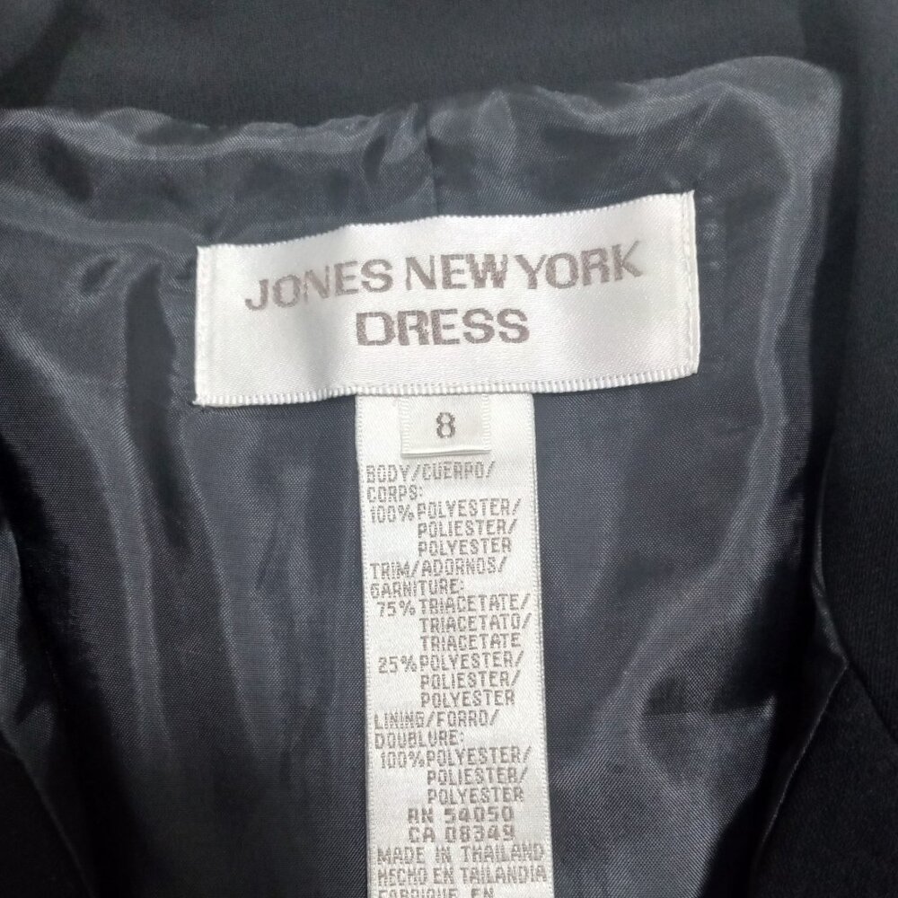 JONES NEW YORK ELEGANT BLACK DRESS - NEW